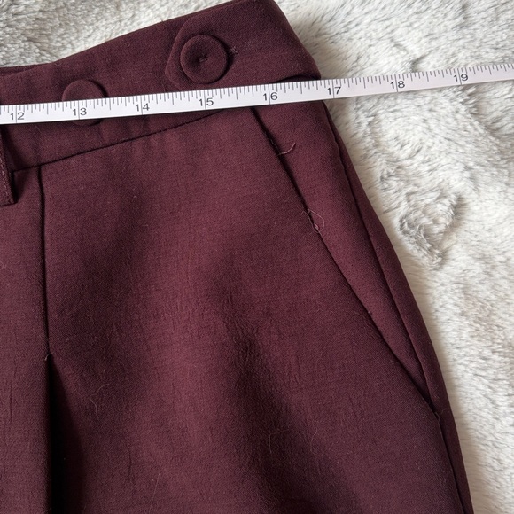 Elegant Wine Women's Wide-Leg Pants - Picture 11 of 11